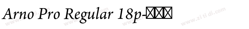 Arno Pro Regular 18p字体转换